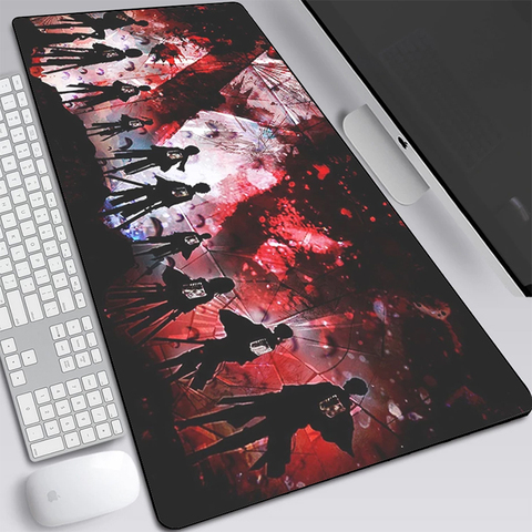 Attack on Titan Anime XXL Gaming Padmouse Large Lock Edge Mouse Pad Computer Mousepad 90x40cm  Gamer Laptop Keyboard Mouse Mats ► Photo 1/6