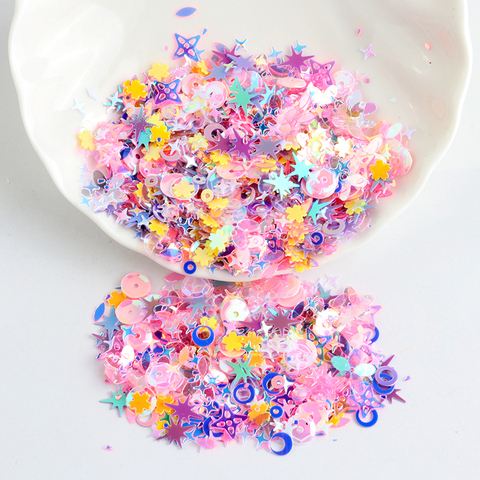 Mix Transparent Sequin Paillettes Multi Shape Random Mix Sequins PVC Loose Paillette Craft DIY Apparel Sewing Accessory 10g ► Photo 1/6