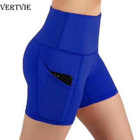 Women High Waist Sports Shorts Workout Running Gym Fitness Short Pants  VERTVIE Female Yoga Shorts With Side Pocket Yoga Leggings - Price history &  Review, AliExpress Seller - Sazzy Store