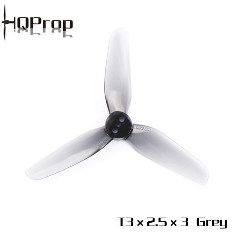 HQ 20PCS Durable Props T3X2.5 ( 2CW+2CCW) 3 Blades Grey -Poly Carbonate Propellers for Roma L3 3inch Drone FPV ► Photo 1/4