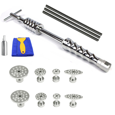 CAR BODY REPAIR TOOL DENT REMOVAL KIT PAINTLESS DENT REPAIR TOOLKIT DENT REMOVAL LIFTER SLIDE HAMMER PULLER TABS ► Photo 1/6