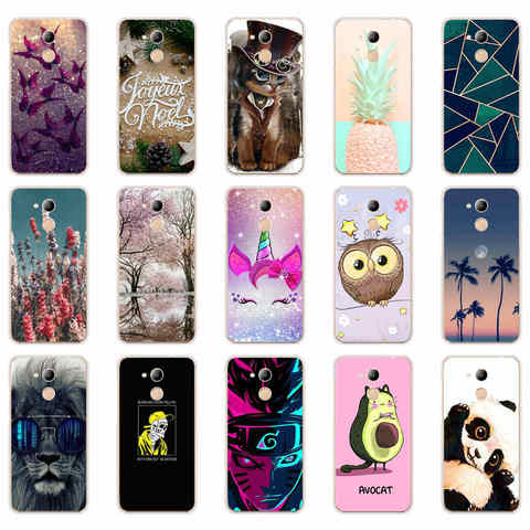 For Huawei Honor 6C Case Silicone Cover Phone Case for Huawei Honor 6C Pro Soft TPU Cover Honor6C Fundas Coque Cute Cat ► Photo 1/6