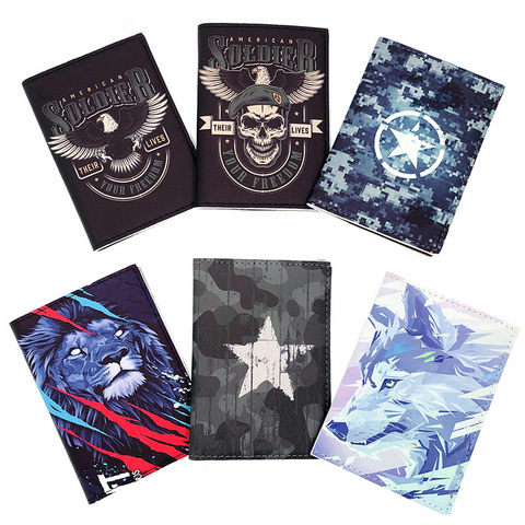 New Creative Special Forces Pattern Passport Wallet Men's Travel Passport Cover Case PU Leather Ticket ID Credit Card Holder ► Photo 1/6