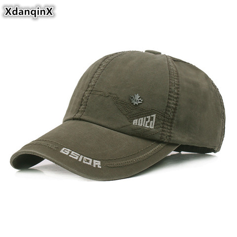 Men's Hat Fashion Cotton Baseball Cap Travel Big Eaves Couple Snapback Tongue Caps Male Bone Adjustable Size Climbing Hat Unisex ► Photo 1/6