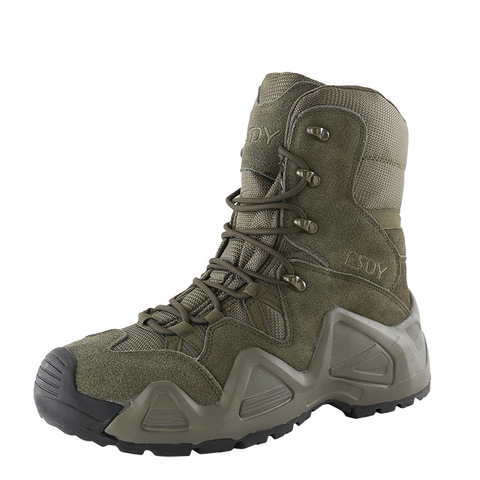 Outdoor Sports High Tops Tactical Boots Spring Autumn Men Women Military Training Climbing Camping Hunting Antiskid Hiking Shoes ► Photo 1/6