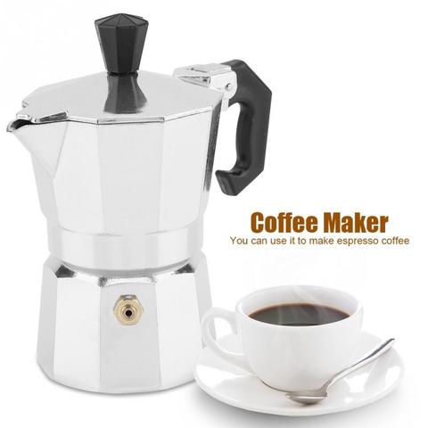Hot 1cup 50ML Household Moka Coffee Maker Italian Pot Aluminum Stovetop Mocha Latte Espresso Percolator Cafetera ► Photo 1/1