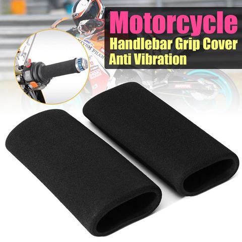 2pcs Motorbike Handlebar Grip Cover Motorcycle Slip-on Foam Anti Vibration Comfort Hand Grip Cove Moto Styling Accessories ► Photo 1/6