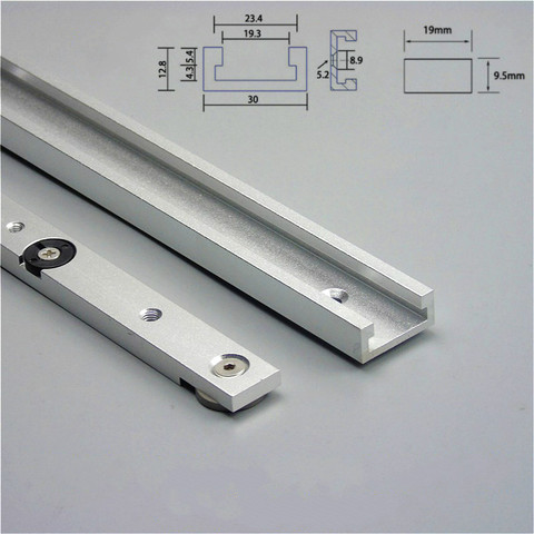 Aluminium Alloy T-tracks Slot Miter Track and Miter Bar Slider Table Saw Miter Gauge Rod Woodworking Tools Workbench DIY ► Photo 1/6
