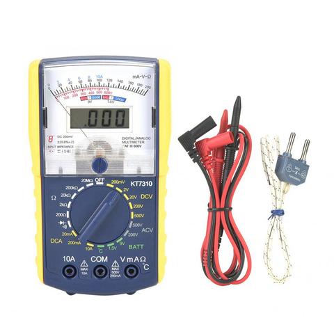 KT7310 200mV Resistance Meter High Sensitivity Precision Handheld Double Display Analog Digital Multimeter with Test Wire Pen ► Photo 1/6