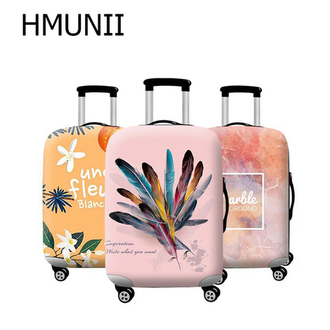 HMUNII Brand Fashion Travel Thicken Elastic Luggage Suitcase Protective Cover, Apply to 18-32inch Cases, Travel Accessories 2022 ► Photo 1/6