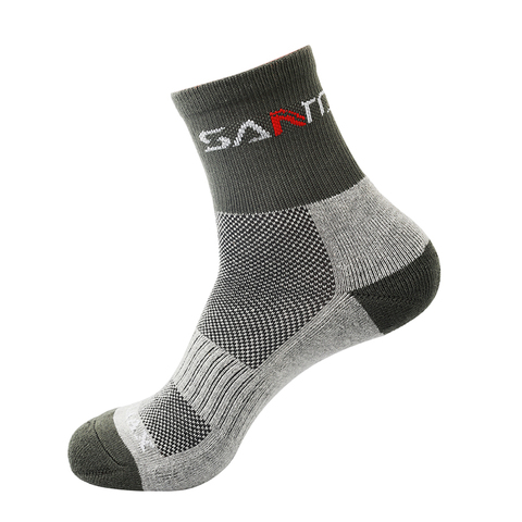 SANTO Quick Drying Men Socks Outdoor Sports Hiking Camping Cycling Socks Half Thick Running Socks ► Photo 1/6