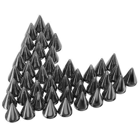 100pcs/lot Alloy Spikes Cone Studs Rivet Bullet Spikes Cone Screw Studs for Clothes Leathercraft Punk Rock 7x10mm ► Photo 1/6