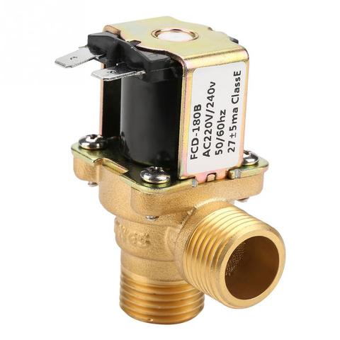 Brass AC220V G1/2 G3/4 AC 220/240V Normal Closed Pilot-operated Water Control Inlet Electric Magnetic Solenoid Valve ► Photo 1/6
