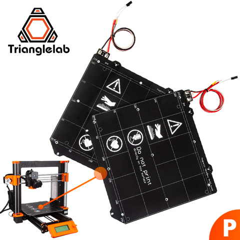TriangleLAB 24V PRUSA i3 MK3 MK3S   up to 130°C continuous Heated Bed spring steel plate Suggested purchase ► Photo 1/5