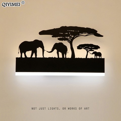 Romantic Wall lamps acrylic lampshade lighting fixture upside warm down cool for living room bedside Animal lights AC110-260V ► Photo 1/6