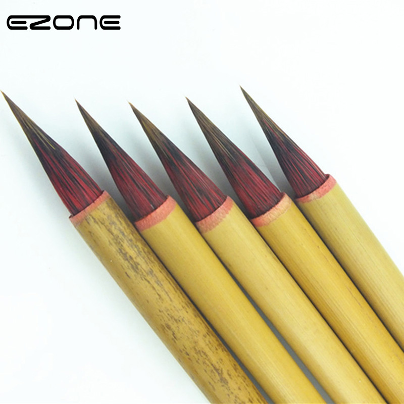 Bamboo Calligraphy Drawing Brush Hook Line Pen Painting Pen Paint Brushes 
