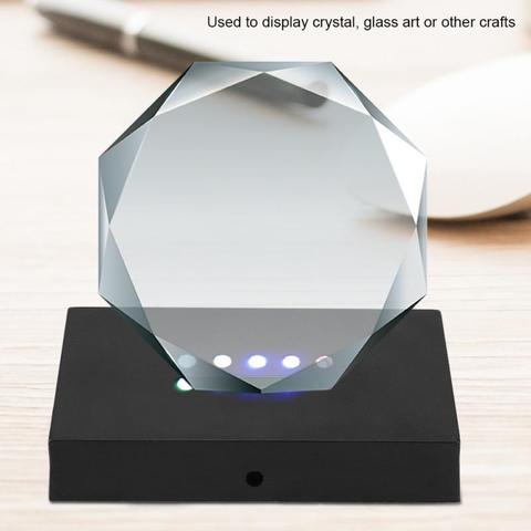 LED Luminous Base Light Display Stand LED Crystal Lamp Display Glass Art LED Light Base Holder US Plug 100-240V ► Photo 1/6