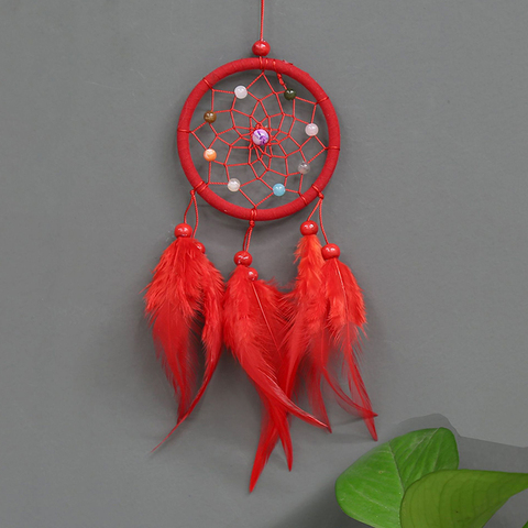 Handmade Dream Catcher With Feathers Car Or Wall Hanging Decoration Ornament Hot