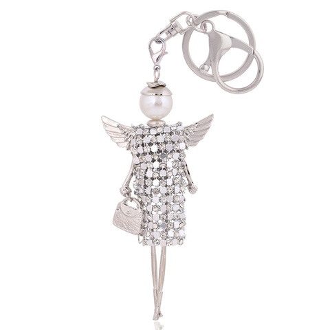 chenlege cute crystal key chain rhinestone keyring women bag charm keychain car key ring pendant wholesale ► Photo 1/4