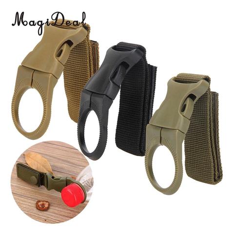 Outdoor Nylon Molle Hanging Strap Webbing Buckle Clip Bottle Hook Belt for Camping Hiking Cycling Shooting Accessories ► Photo 1/6