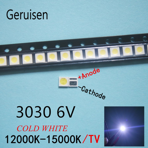 LED Backlight High Power LED 1.8W 3030 6V Cool white 150-187LM PT30W45 V1 TV Application 3030 smd EVERLIGHT 20PCS ► Photo 1/2
