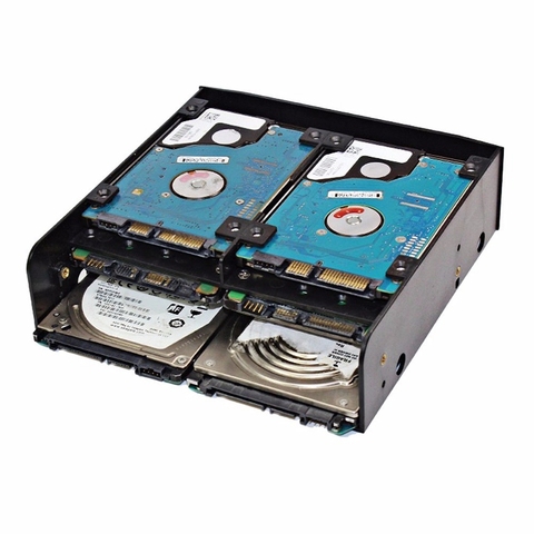 OImaster Multi-functional Hard Drive Conversion Rack Standard 5.25 Inch Device Comes with 2.5 inch / 3.5 inch HDD mounting screw ► Photo 1/6