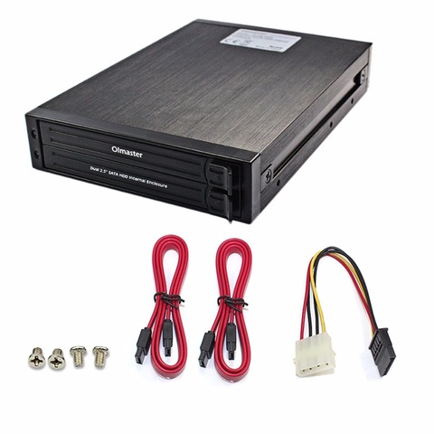 Oimaster He-2005 Dual 2.5 Inch Sata Hdd Internal Enclosure Hard Drive Case Internal Mobile Rack With Led Indicator ► Photo 1/6