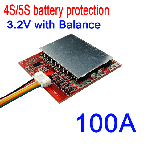 4S 5S 100A w/Balance 3.2V LiFePO4 Lithium Battery Cell PCB BMS Protection Board Lithium iron phosphate battery Charging ► Photo 1/4