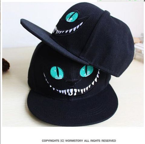 2022 Alice Wonderland Cheshire Cat Cartoon Baseball Caps Cotton Hats For Men And Women Snapback Hiphop ► Photo 1/4