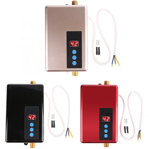 220V 5.5KW Mini Instant Electric Water Heater Tankless Shower Hot Water System Kitchen Tool ► Photo 1/6