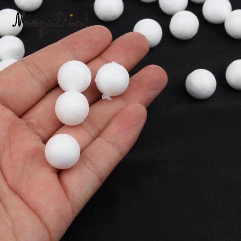 Phenovo 100pcs 15mm  DIY Party White Modelling Craft Polystyrene Foam Balls For DIY Christmas Party Decoration Supplies Gifts ► Photo 1/6