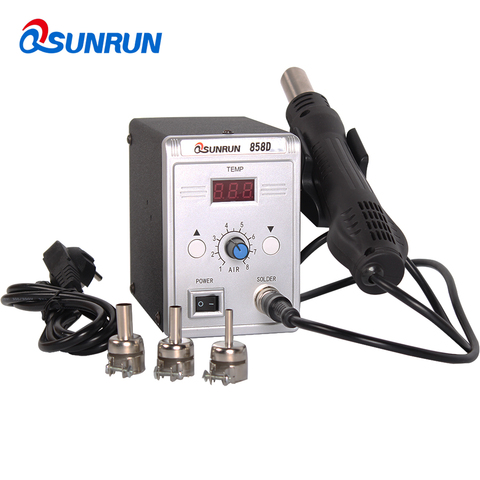 Free shipping silver 858D lead-free soldering station repair parts electric soldering iron welding tools ► Photo 1/1