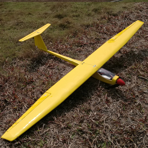 1550mm DIY Balsa RC Glider Kit Yellow or White Optional DBRGK01 ► Photo 1/6