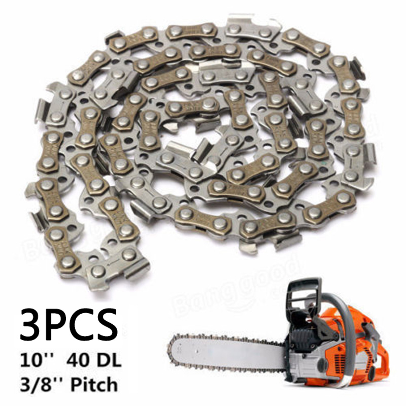 10inch 1PC/3PCS Metal Chainsaw Saw Chain 40DL 3/8