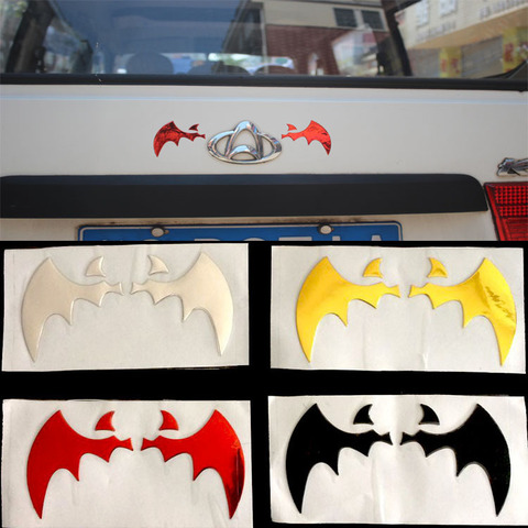 4 Colors 3d Car Sticker Fly Bat Wings Pvc Vehicle Label Automobile Subsidies Scratch Decal Personality Decoration Accessories ► Photo 1/6