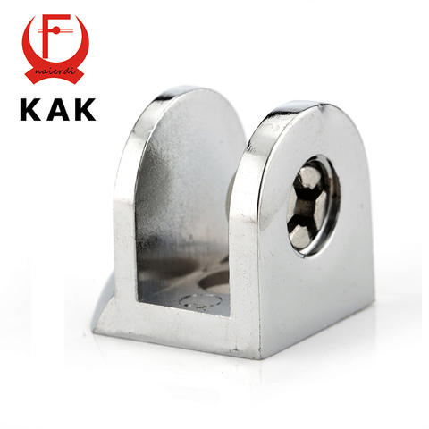 KAK F Glass Clamps Zinc Alloy Shelves Support Corner Brackets Clips For 10mm Acrylic Furniture Hardware ► Photo 1/6