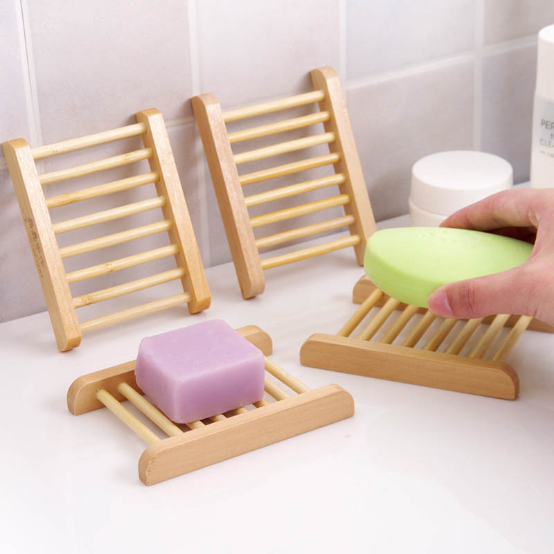 1pc Wheat Straw Soap Dishes Soap Box Plate Tray Drain Bathroom Accessories 