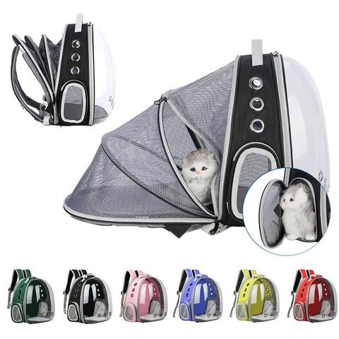 Portable Pet Cat Backpack Foldable Pet Dogs Cats Shoulder Travel Backpack Outdoor Pet Dog Carrier Bag Pet Dog Carrying Bags ► Photo 1/6