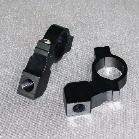 Motorcycle Handlebar Mirror Mount Rear View Mirrors Holders Adapter Aluminum Clamp New Pair 10mm 7/8