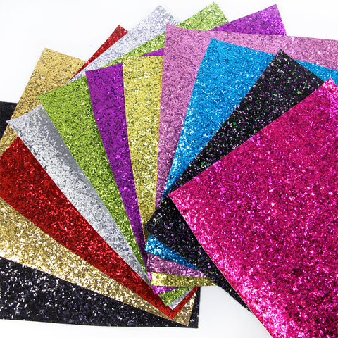 David accessories 20*34cm Glitter Synthetic Leather Fabric Hair Bow DIY Decoration Crafts 1piece, DIY Handmade Materials,43367 ► Photo 1/6