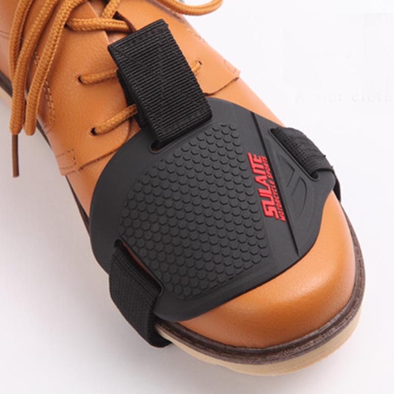 Motorcycle Shoes Shifter Protector Motorbike Boots Cover Non Slip Scuff Pad Red 