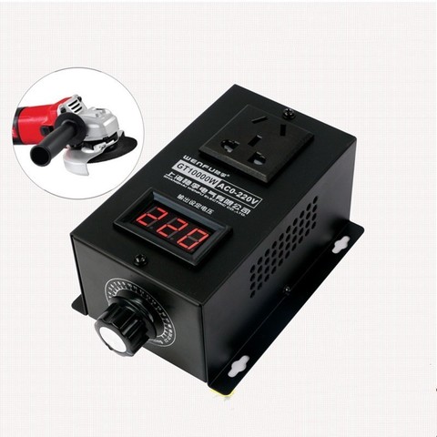 10000W High power Silicon Electronics Voltage Regulator Machinery Electric Variable speed controller  0V-220V ► Photo 1/6