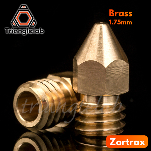trianglelab Super high quality Zortrax Brass Nozzle for Hotend Kit Zortrax M200 M300 3D printer 1.75MM Screw thread M6 EXtruder ► Photo 1/3