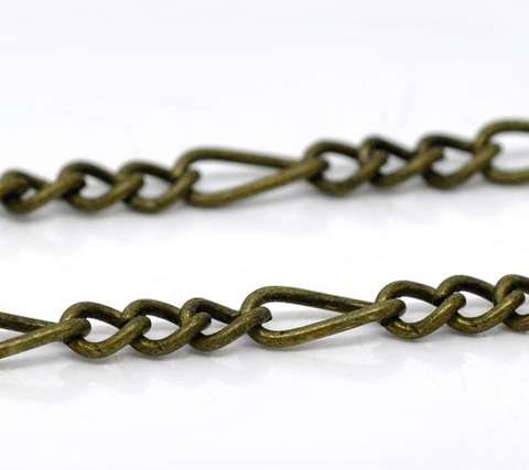 Lovely 10M Bronze Tone Link-Opened Chains Findings (B12206) ► Photo 1/1