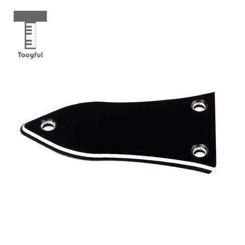 Tooyful Durable 3ply Plastic 2mm Thickness Truss Rod Cover 3-hole with 3 Mounting Screws Set Guitar Parts ► Photo 1/6