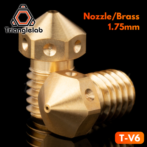 trianglelab T-V6 nozzle Top quality V6 Nozzle for 3D printers hotend M6 Thread for E3D Nozzles hotend titan extruder ► Photo 1/6