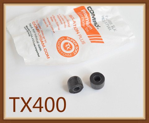 2 Pcs Original Ear Foam Tips TX400 S400 TS200 Comply Soft In Ear Earphone Earbuds Noise Isolation Enhanced Bass Sponge Eartips ► Photo 1/6