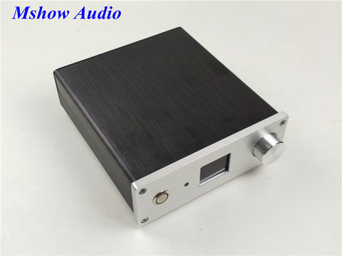 18cm DAC chassis Aluminium case for ES9038Q2M  DAC with display+Blue Power switch button ► Photo 1/3