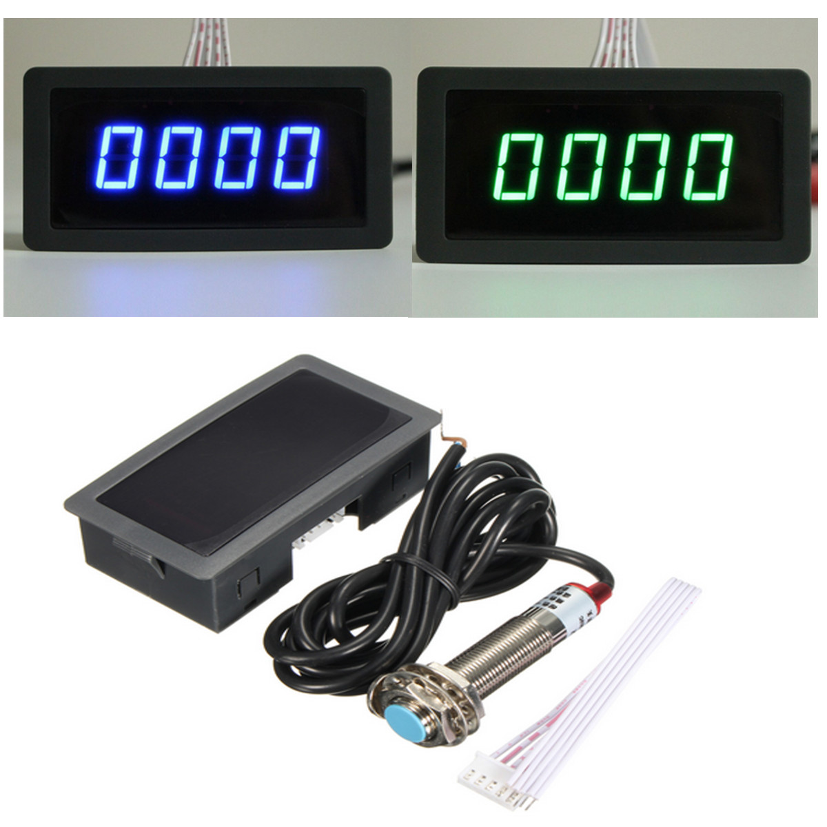 Electronic digital 5 display counter proximity Industrial magnetic sensor  switch punch counter automatic induction counter meter - AliExpress