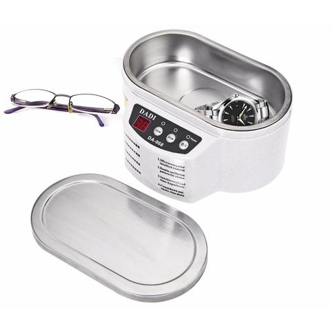 Stainless Steel Ultrasonic Cleaner Digital Ultrasound Wave Washing Unit for Jewelry Glasses (with Steel Lid) ► Photo 1/6